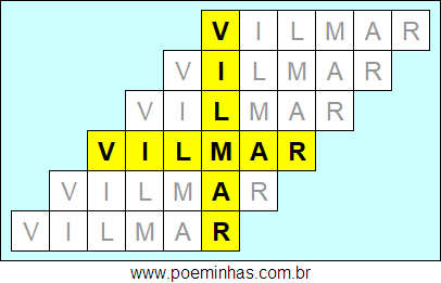 Acróstico de Vilmar