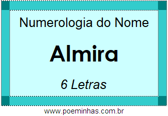 Numerologia do Nome Almira
