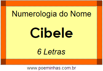 Numerologia do Nome Cibele