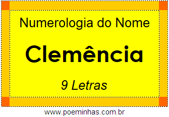 Numerologia do Nome Clemência