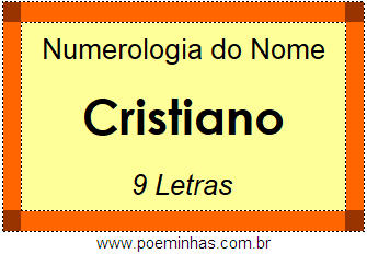 Numerologia do Nome Cristiano