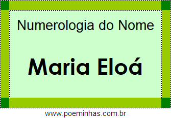 Significado do Nome Eloah e sua numerologia