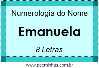 Numerologia do Nome Emanuela