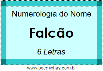 Numerologia do Nome Falcão