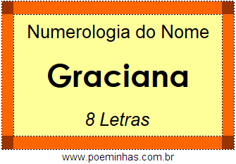 Numerologia do Nome Graciana