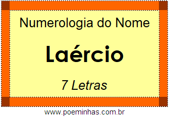 Numerologia do Nome Laércio