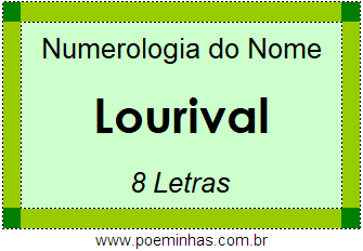 Numerologia do Nome Lourival