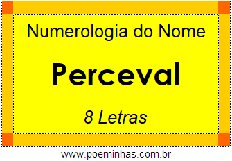 Numerologia do Nome Perceval