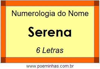 Significado do nome Serena - O que seu nome significa?