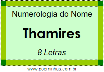 Significado do nome Thamilles