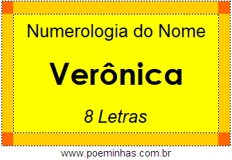 Numerologia do Nome Verônica